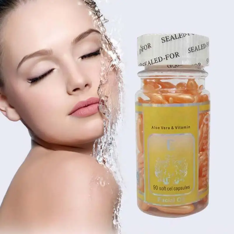 90 шт./флакон витамин Е сыворотка для лица капсулы удаления отбеливающего крема