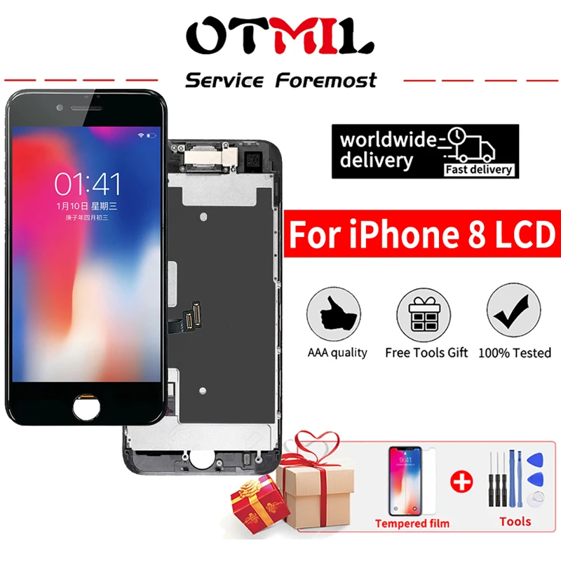 

4.7" Full Assembly LCD For iPhone 8 8G Screen A1863 A1905 A1906 Display Touch Screen Digitizer Replacement For iPhone 8 Screen