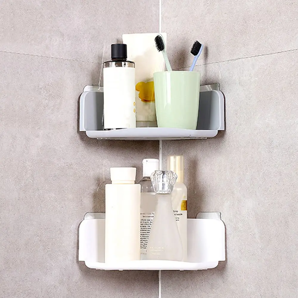 Угловая полка для ванной комнаты на присоске душа с шампунем держатель кухни