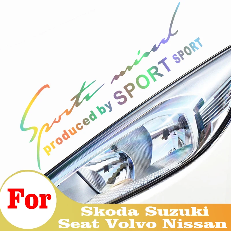 

Auto Car Sticker For Skoda Suzuki Seat Volvo Nissan Car Door Mirror Car Stickers Headlight Decal Personality Tuning Accessories