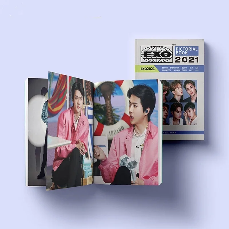 Exo подарок 2021 фотоальбом карта плакат Hd книга K-POP веера ядовитый Группа корейских