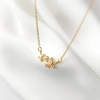 vjgyho 925 silver simplicity flowers clavicle chain choker fashion vintage matching necklace jwellery women kpop accessories