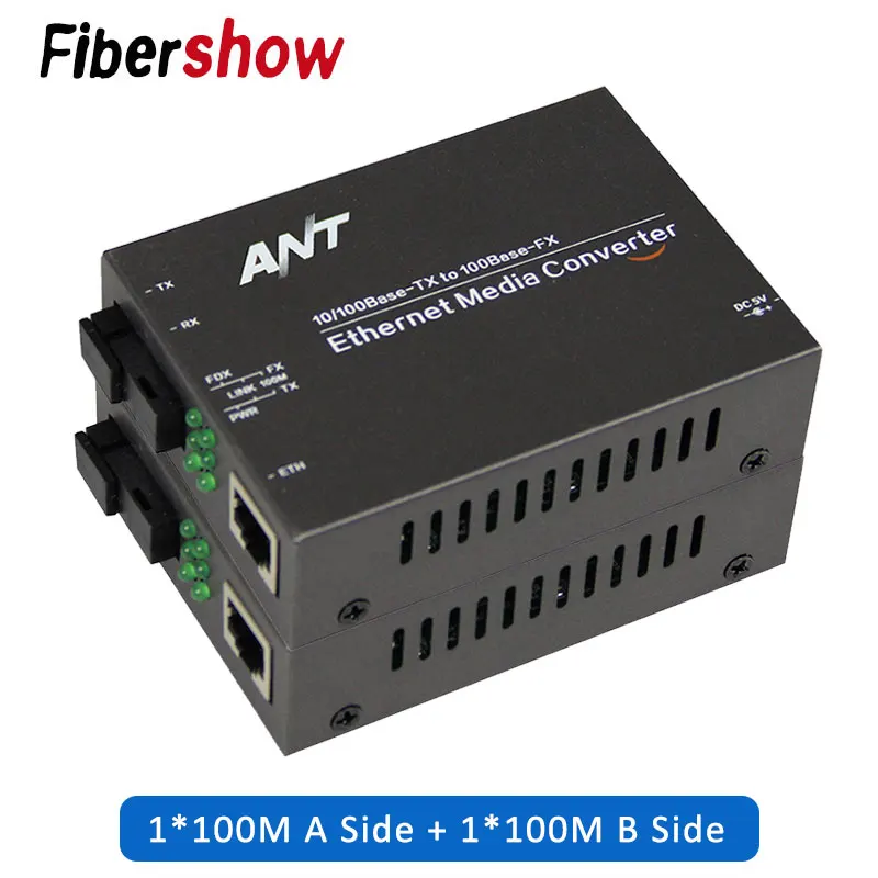 Медиаконвертер волоконно оптический в rj45 UTP 1310/1550 ethernet коммутатор 10/100 м