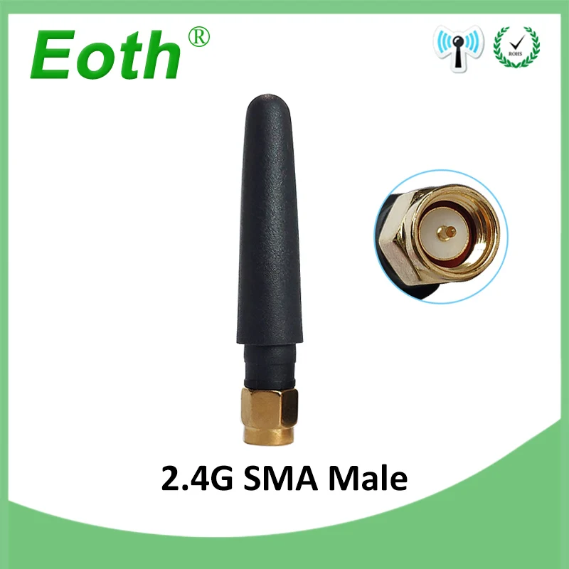Антенна 2 4G SMA connector 3dbi Wifi антенна с прямой головкой wi fi Воздушная малого размера