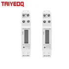 КВтч счетчик энергии 5(32)A 20A цифровой измеритель мощности с ЖК-дисплеем, 220 В переменного тока, час, din-рейка, однофазный измеритель энергии