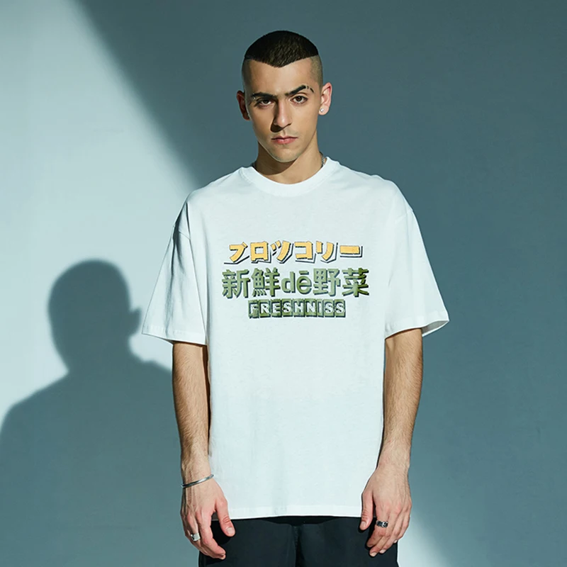 2019 Мужская футболка в стиле хип-хоп с изображением японского Харадзюку и монстра