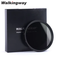 walkingway optical glass ultra slim nd variable filter nd2 400 camera lens filter 495255586267727782mm neutral density