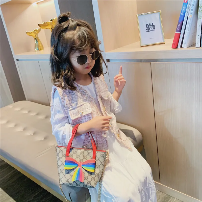 Children Bag New Princess Korea Fashionable Western Style Handbag Lovely Baby Girl Hand Zero Wallet Women Ladies Bags | Багаж и сумки