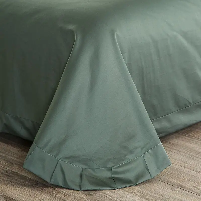 

40 60s Egyptian Cotton Luxury Royal Bedding Set 4/6Pcs King Queen Size Bed cover Tribute silk Bed Sheet set Duvet cover