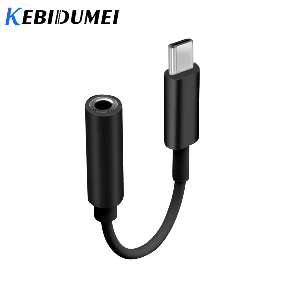 Адаптер для наушников Kebidu с USB Type-C папа на гнездо 3 5 мм C аудиокабель Aux Huawei P20 P30 Pro