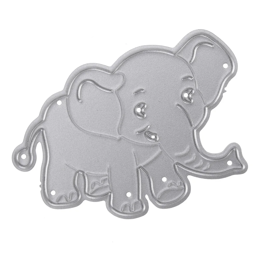 DIY Elephant Models Metal Dies Cutting For Scrapbookings Cards Album Decoration Cutter Tool Die Fashion Cut | Дом и сад