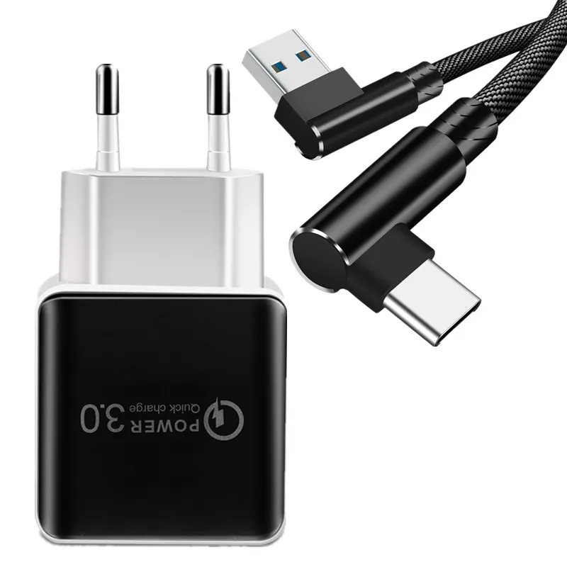 USB настенное зарядное устройство QC 3 0 дорожный мобильный телефон кабель быстрой
