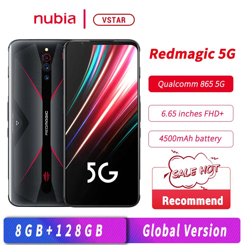Оригинальная глобальная версия Nubia красный Магия 5G игровой смартфон 6 65 дюймов