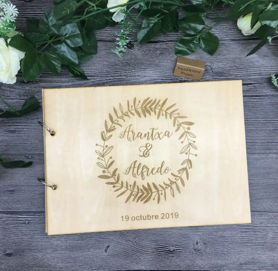 Деревенская Свадебная Гостевая книга по индивидуальному заказу фотография