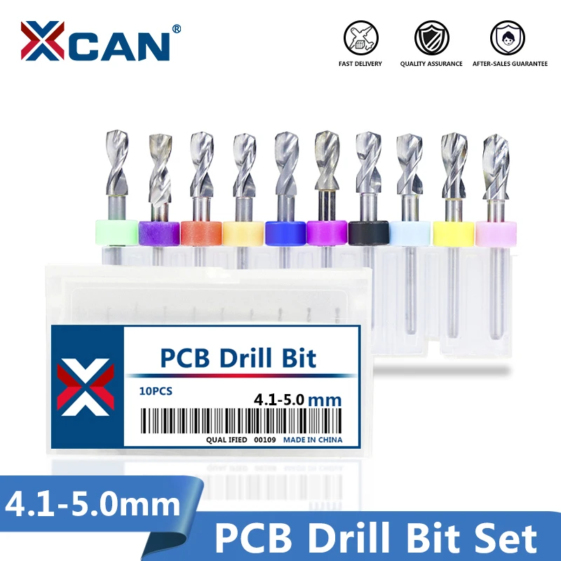 XCAN 10 шт. 4 1 5 0 мм набор сверл печатной платы 3 175 карбидный PCB|woodworking tools|tools importercnc drill