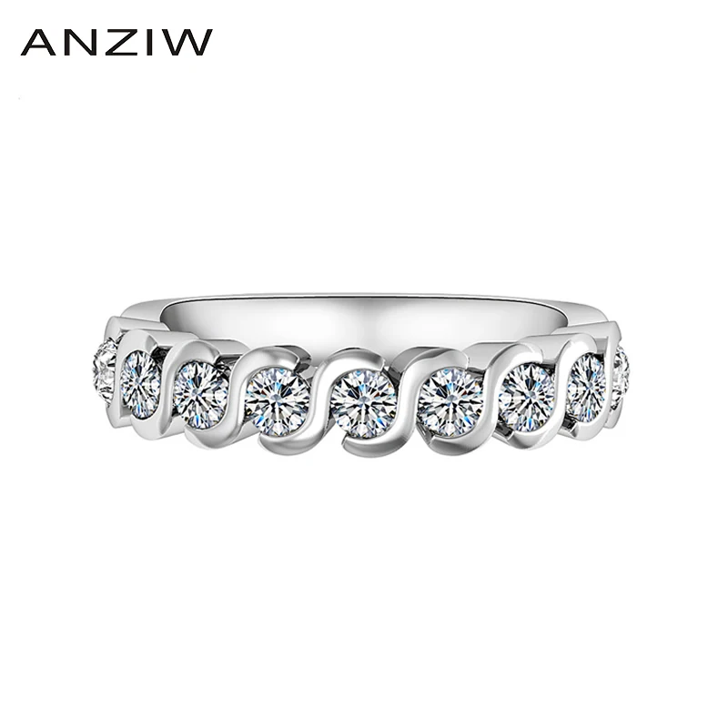 Кольцо из серебра 925 пробы со стрелами для сверления в ряде обручальные кольца с