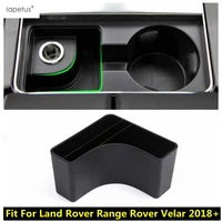 lapetus accessories for land rover range rover velar 2018 2022 central storage pallet container multi grid box molding cover