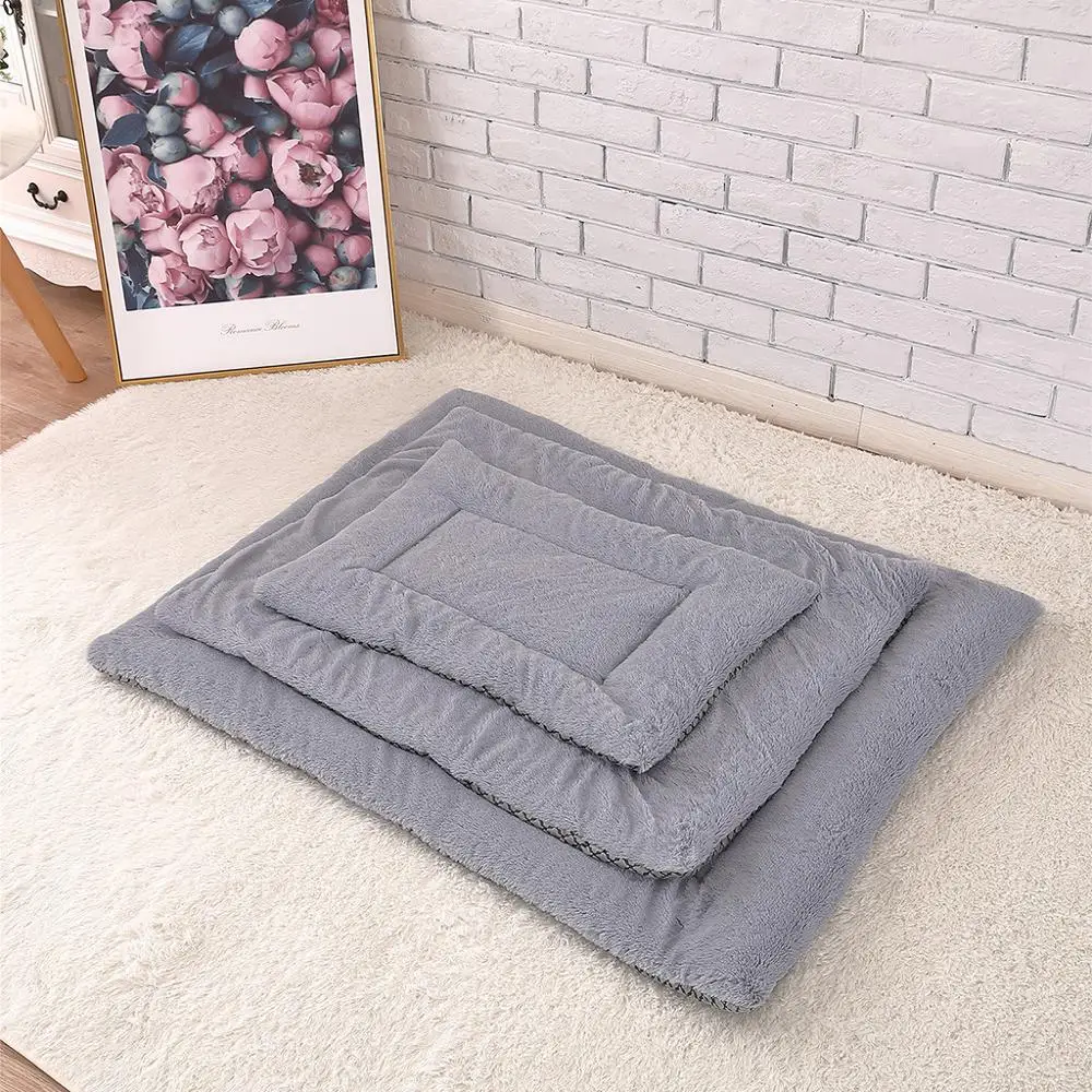 Мягкий фланелевый коврик для домашних животных кровать собак зимнее плотное