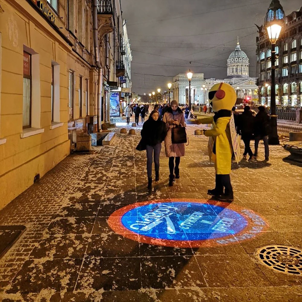 Фсветильник рь с логотипом рекламный проектор Gobo наружный светодиодный Ip67 Hd