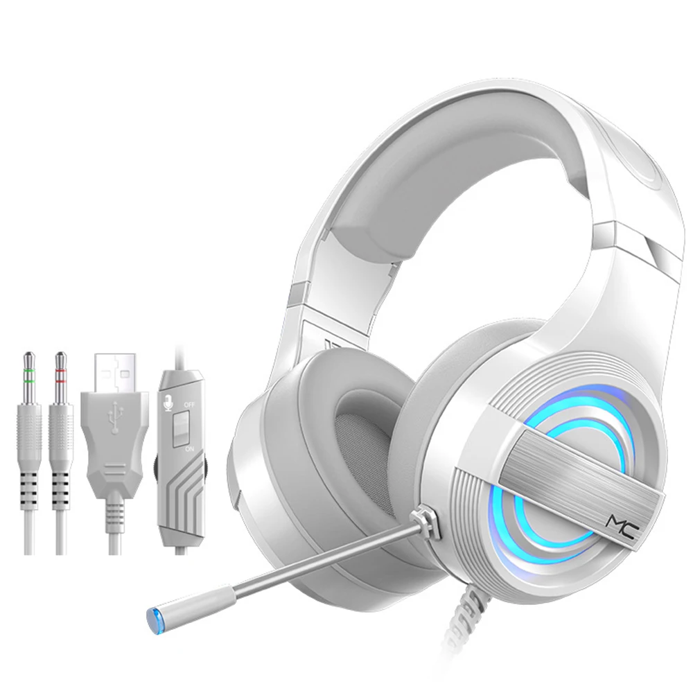 Q9 Проводная игровая гарнитура Геймерские Накладные наушники USB с микрофоном