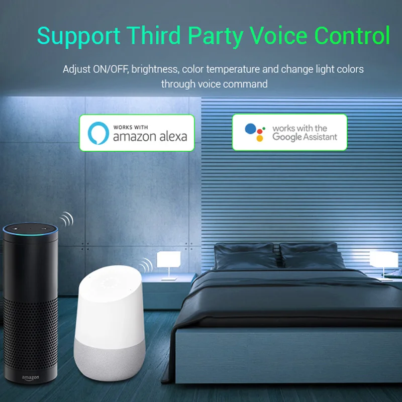 wifi 5 in 1 led strip controller WL5 dimmer DC12~24V can smart phone APP/remote control/Alexa/Google Assistant voice control