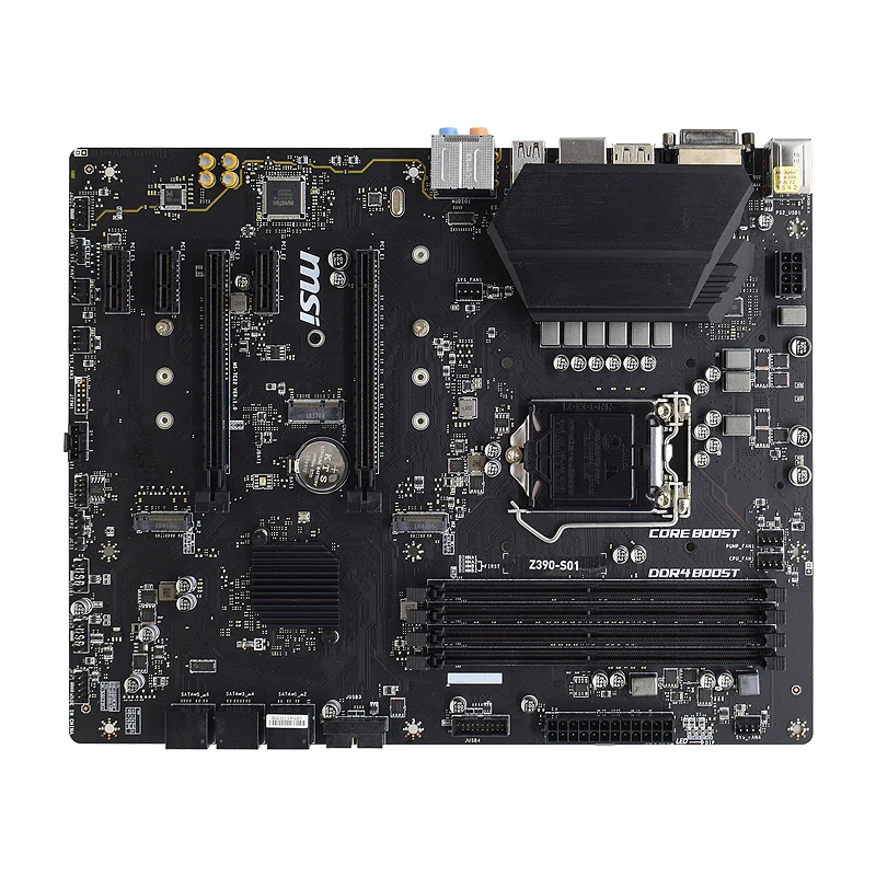 Online Z390-S01 Für Msi Intel Z390 Lga 1151 Motherboard Ddr4 M.2 Unterstützung 9700K 9900K CPU 2xPCI-E X16 Desktop Verwendet Gaming Pc Motherboard