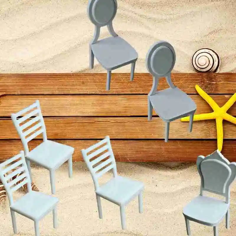 

1/20, 1/25 Building Sand Table Indoor Furniture Model Model Material Mini Chair Chair DIY Lounge Dining Z7W8