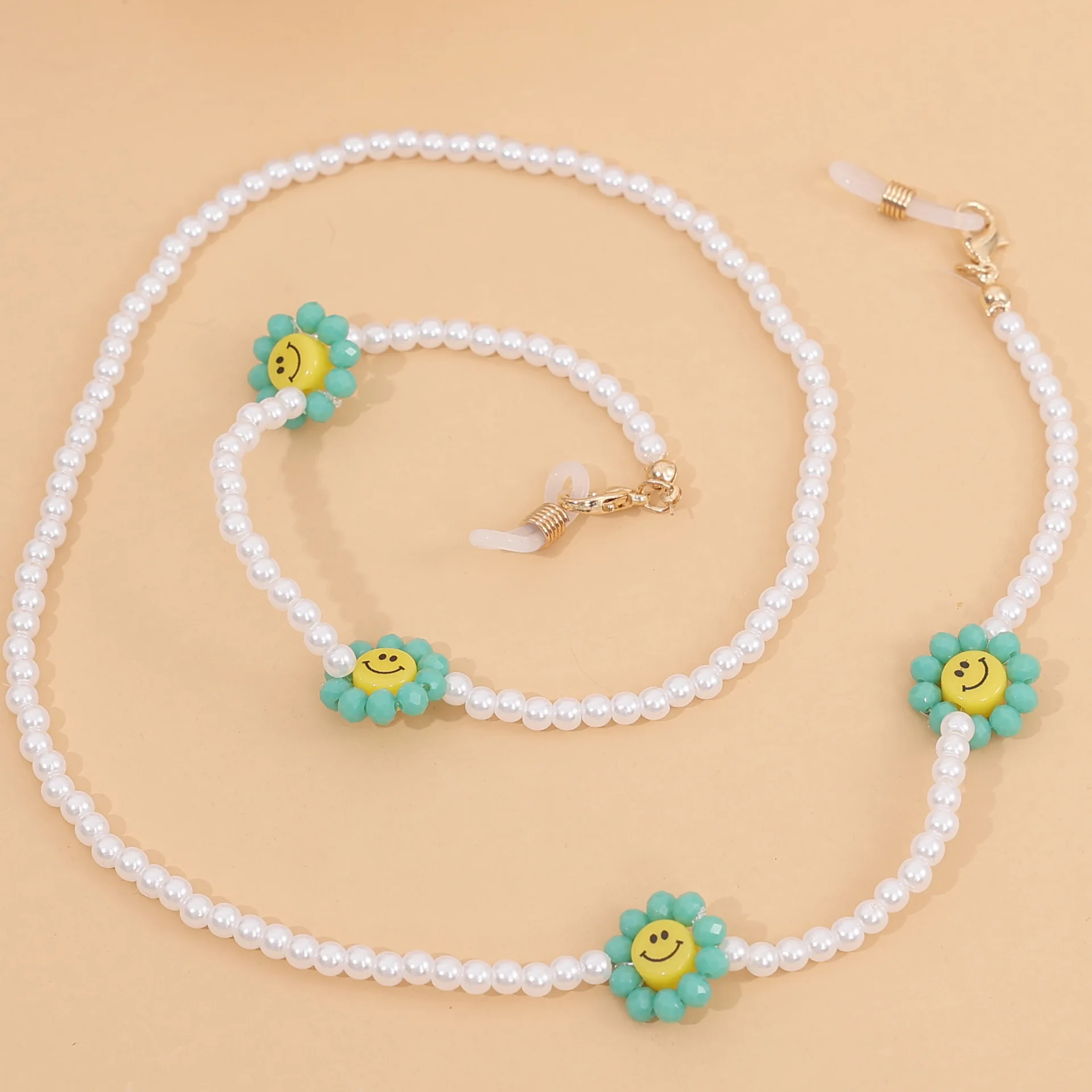 

2021New Fashion Crystal Beaded Glasses Chains Lanyard Face Mask Chain Holder Eyeglass Rope Sunglasses Cord Neck Strap Gift