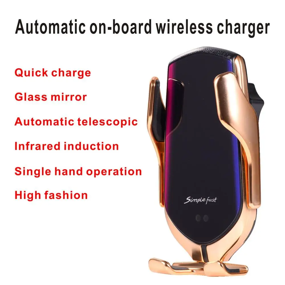 Беспроводное автомобильное зарядное устройство с USB-датчиком для Samsung S10 S9 Xiaomi Huawei