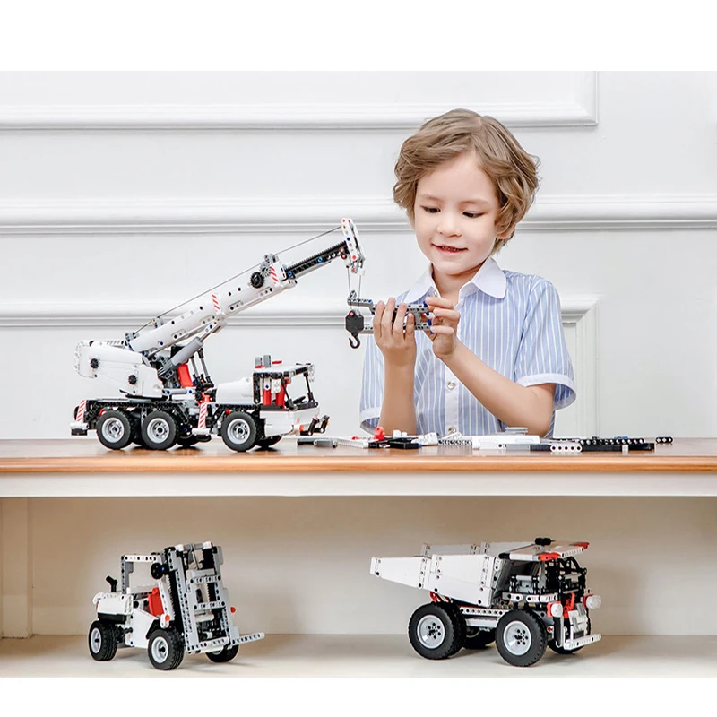 XIAOMI MIJIA MITU Строительные блоки Кран Детская игрушка автомобиль моделирование DIY инженерный автомобиль 360 градусов вращающийся подарочный набор