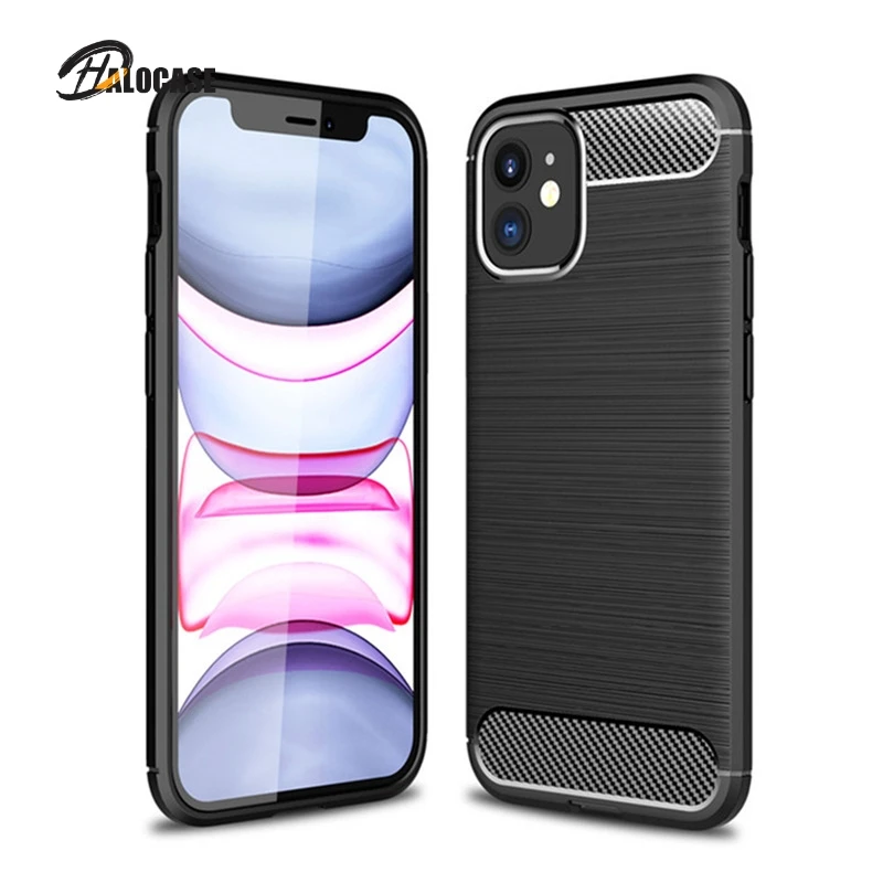 

Soft Carbon Fiber Case For iPhone 12 Mini Case SE 2020 11 Pro Max X XR XS Cover Phone Bumper For iPhone 8 7 6 6S Plus 5 5S Funda