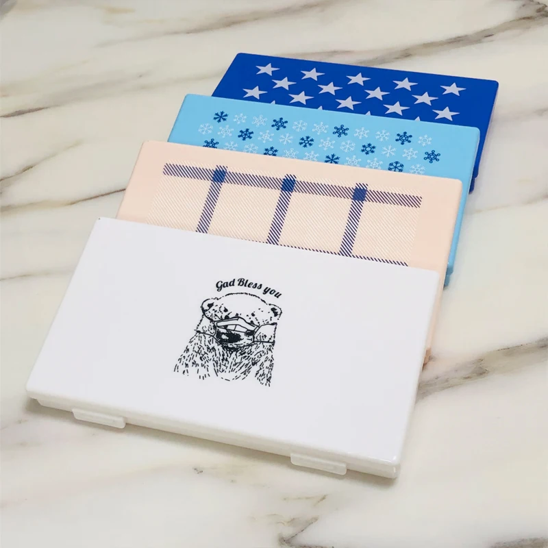 Контейнер для хранения масок портативный пластиковый пылезащитный