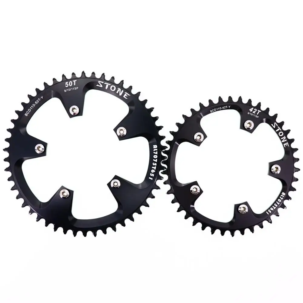 Круглая цепь Stone 110BCD для Red Rival S350 S900 S100 32-60T велосипедная с зубьями гравий CX Sram Force -