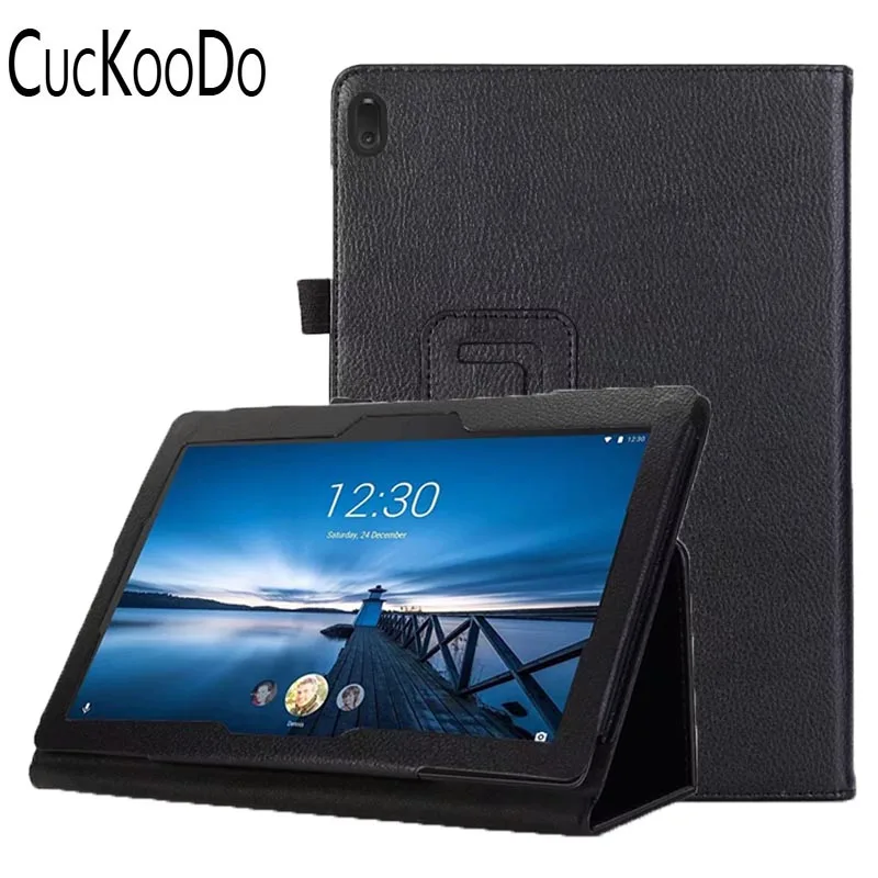 Тонкий чехол книжка из искусственной кожи со стилусом для Lenovo TAB E10 10 1 дюйма