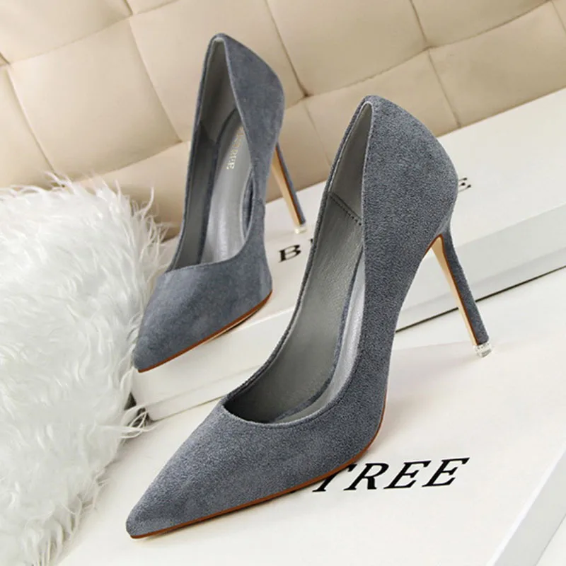 

Новый Модная обувь на высоком каблуке Женская обувь для вечеринок стильная женская обувь на высоком каблуке; Фирменные женские туфли; Женские туфли-лодочки на тонком каблуке (9 см) размера плюс 42 YX3198