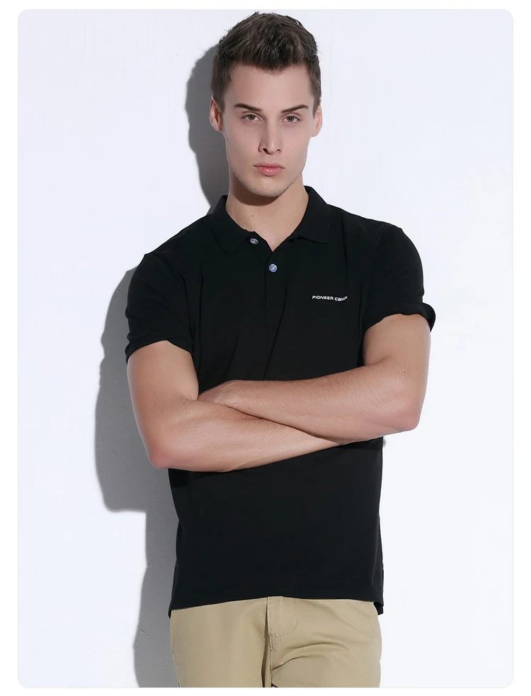 Pioneer Camp Мужская фотболка Поло Polo известный бренд бизнес и случайное поло с коротом рукавом многоцветная и высококачественая 409010