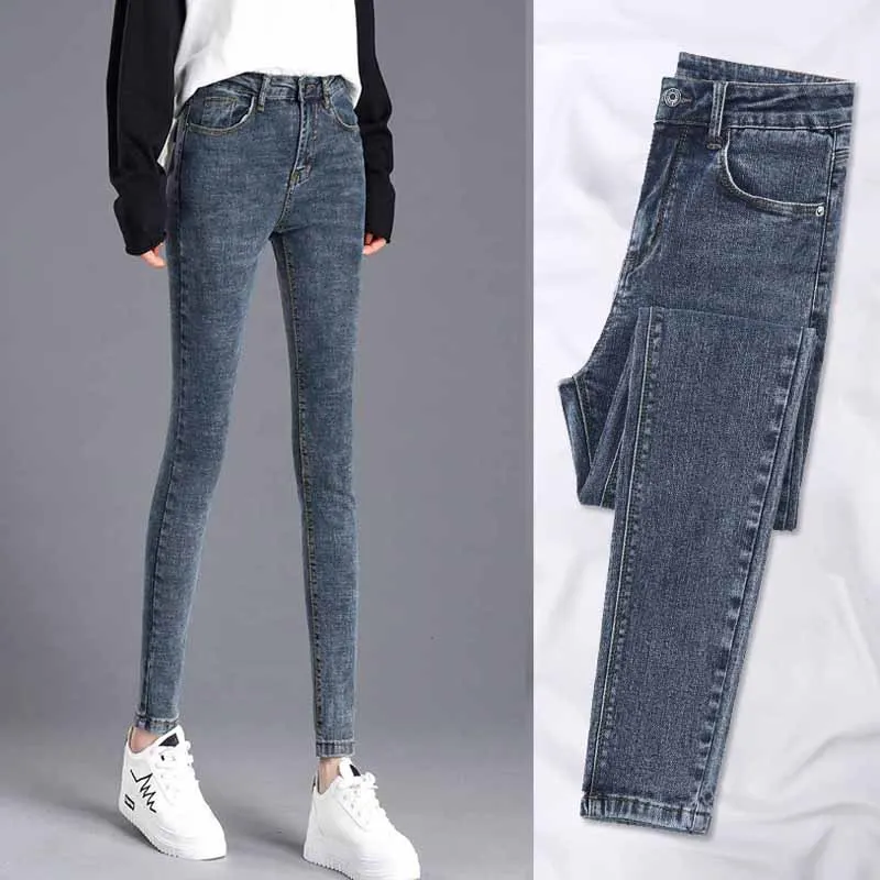 

Ff8501 2019 new autumn winter women fashion casual Denim Pants slim womens clothing ripped jeans for women