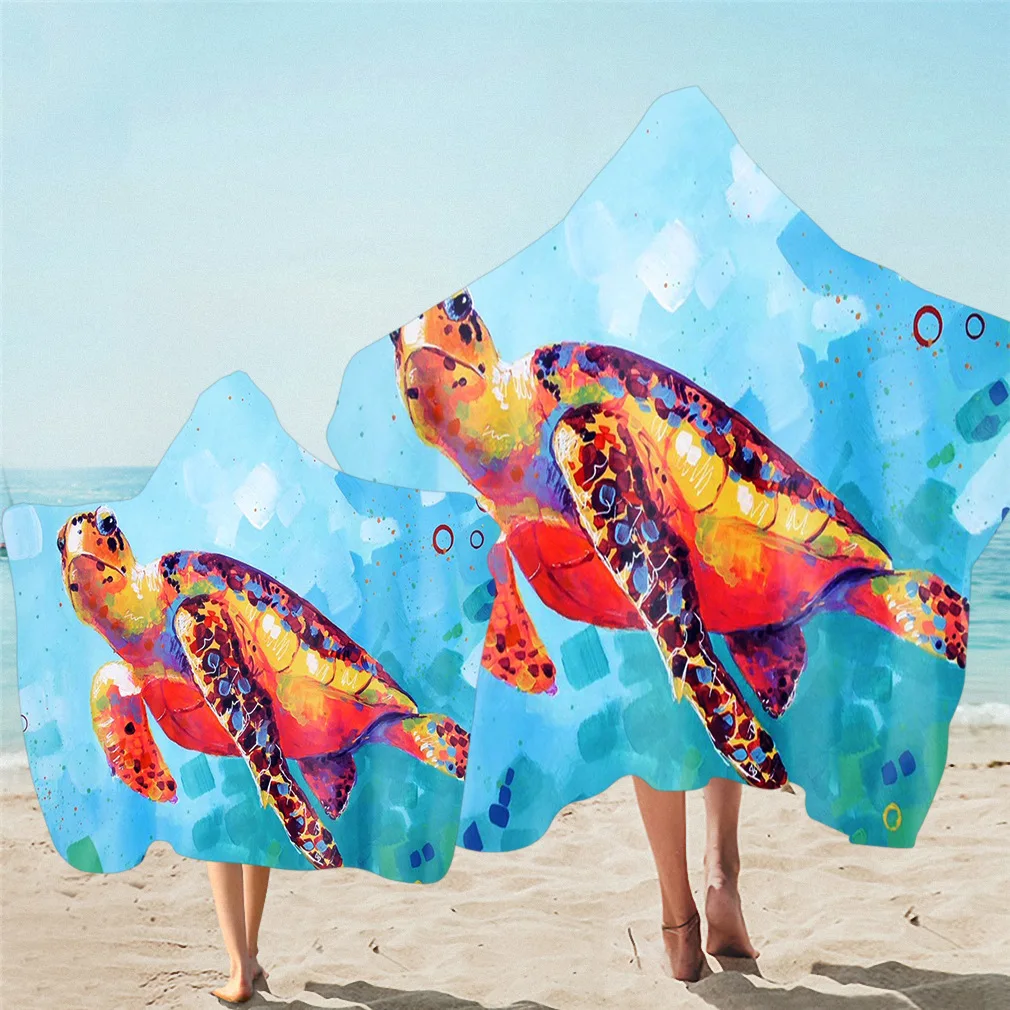 

Microfiber Fabric Adult Children's Bath Towel Beach Towel Changing Bathrobe Cloak Hooded Swimming Pool Gym Fitness Bath Towel
