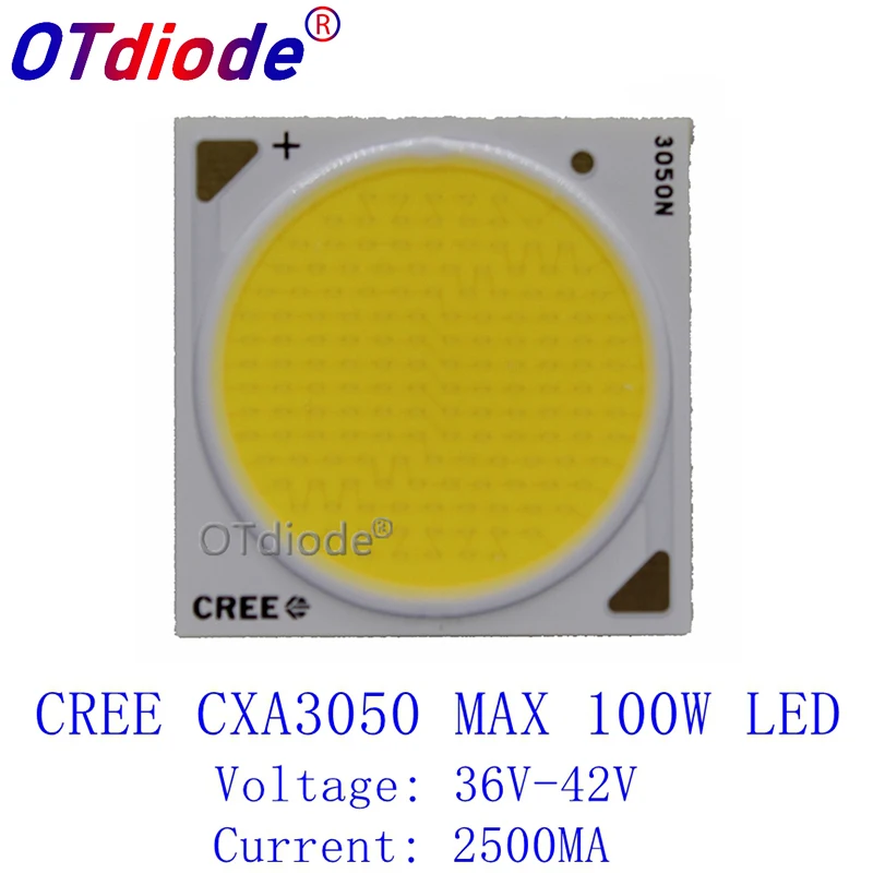 2PCS Cree CXA3050 CXA 3050 100W Ceramic COB LED Array Light EasyWhite 5000 5500K 36 42V 2500mA|Подвесные лампочки| |