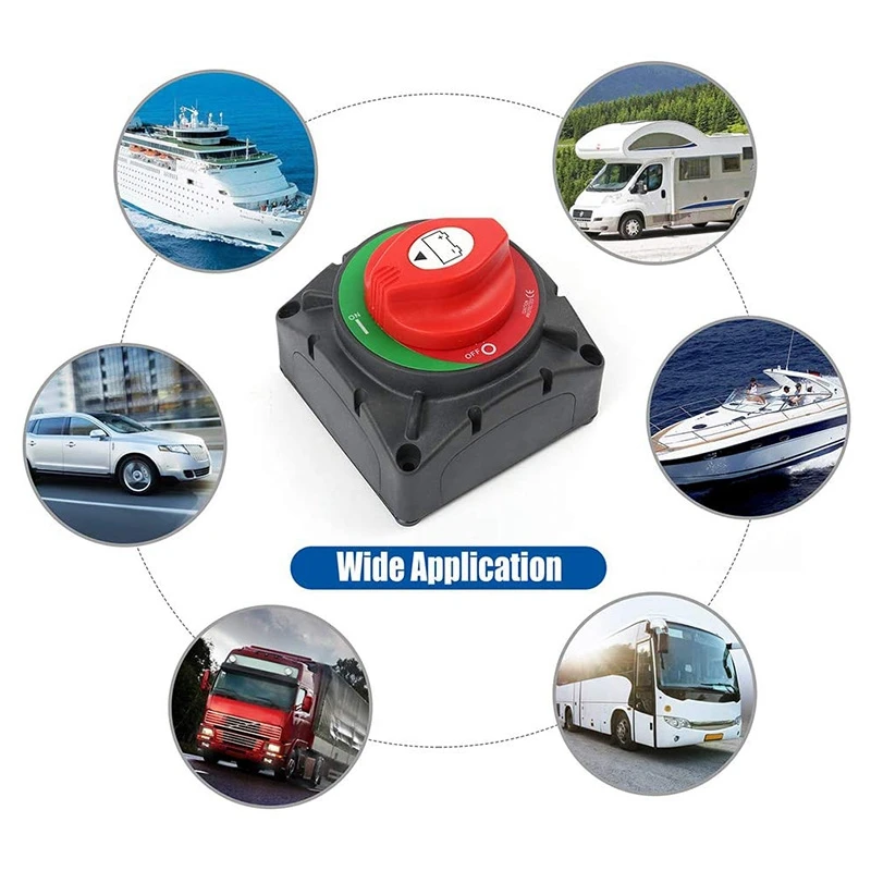 

600A Continuous Battery Master Switch for Marine Boat Yacht RV ATV UTV Truck Vehicles Battery Kill Isolator Switch