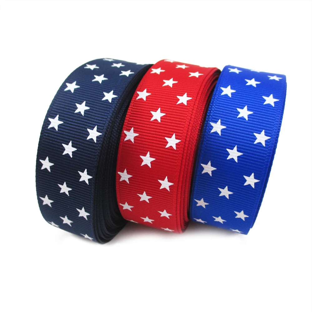David accessories 50 ярдов 7/8 &quot(22 мм) лента со звездой печатная Полиэстеровая Корсажная