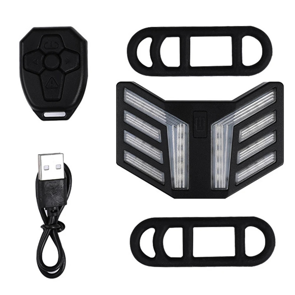 

Wireless Remote Control Mountain Bike LED Taillight USB Rechargeable Bicycle Rear Lights Turning Lamp Night Riding Warning Lamp