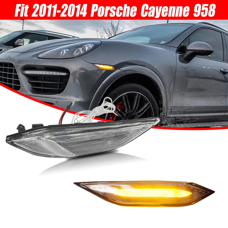 Желтый и белый двухцветный светодиодный Передний Габаритный светильник онарь