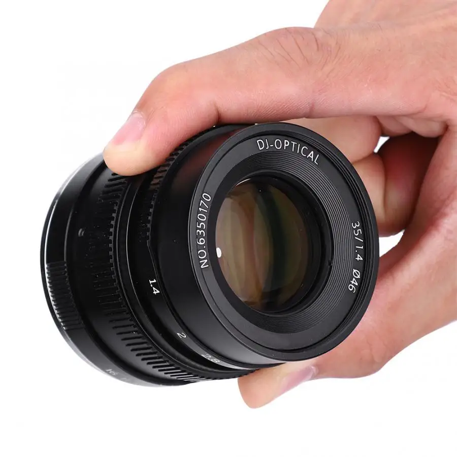 35 мм F1.4 полный кадр объектив для Sony E Mount A7 A7 A7R A7RII A7S A7SII A6500 A6300 A6000 A5100 A5000 X-A10 X-A2 X-A3 FX Mount Cam