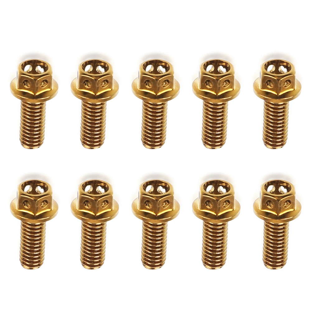 Универсальные мотоциклы 10 шт. M6 * 15 25 30 35 40 винт двигателя для Kawasaki KLF KLR KZ 250 185 220 300 400