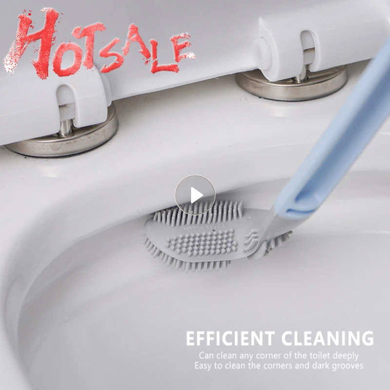 

Щетка для унитаза мягкая резиновая с длинной ручкой, 4 цвета