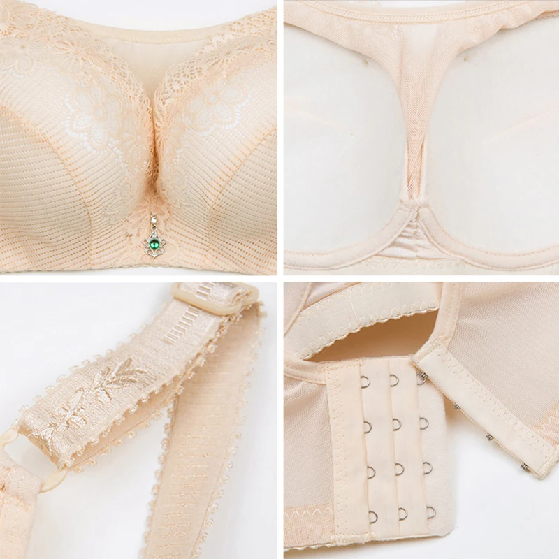 Вертикальный Для женщин бюстгальтер на косточках сексуальные кружева небольшой