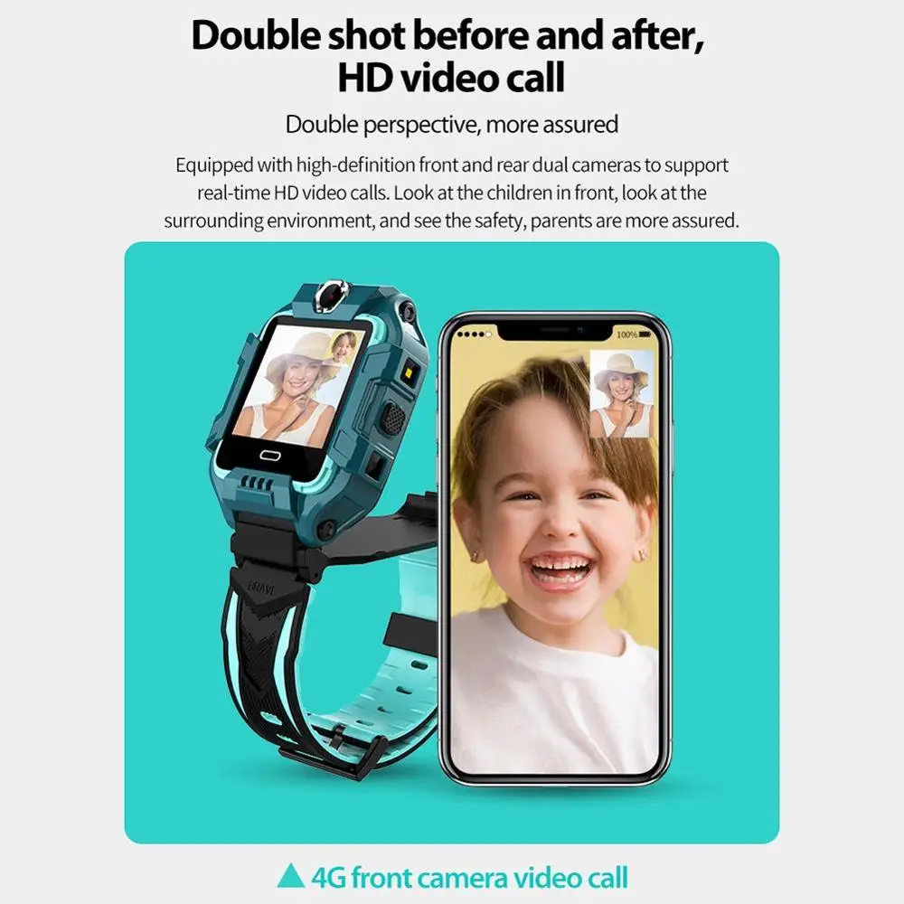 

696 Y99 Children Smart Watch 4G Kids GPS Position Video Call Bracelet Sports Waterproof Passometer Tracker Boy Girl Smartwatch M