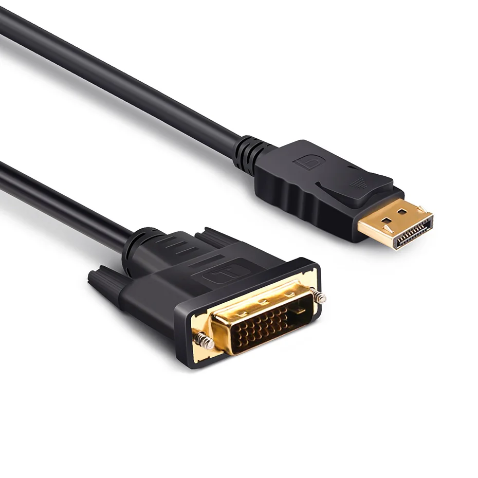 Displayport dp to/DVI Кабель HDMI DVI Переходник порт дисплея к D Мужской кабель 6ft 1 8 м для
