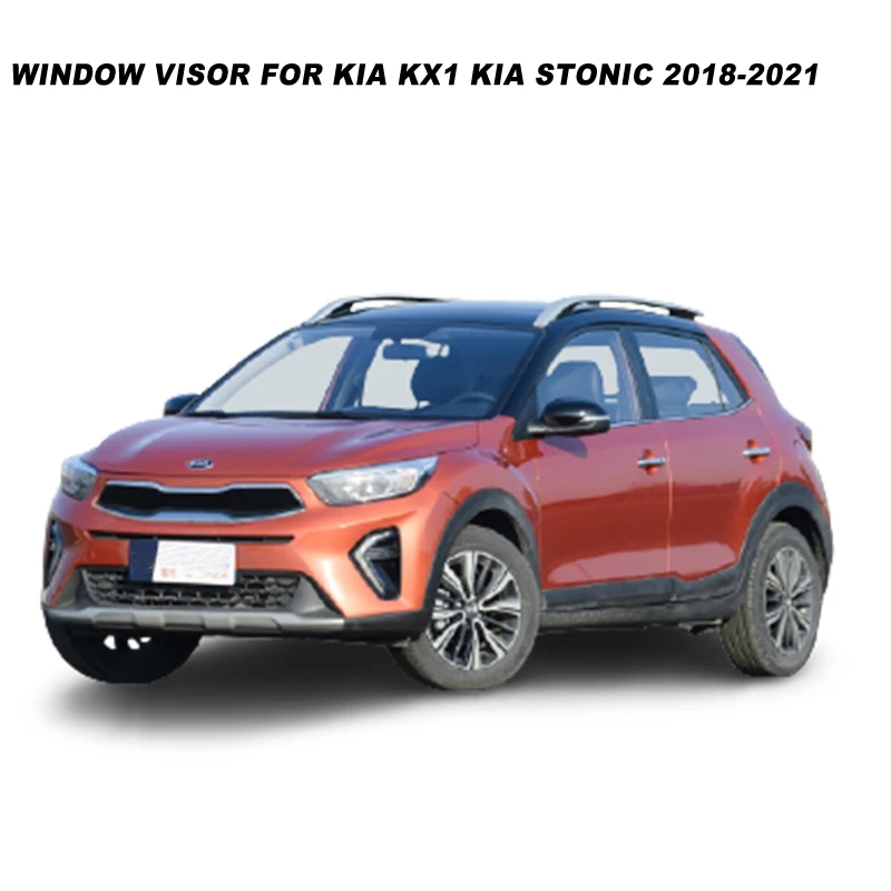 

Exterior Visor For Kia KX1 2018 2019 2020 2021 Side Window Visor Guard Vent Cover Trim Awnings Shelters Protection Guards SUNZ